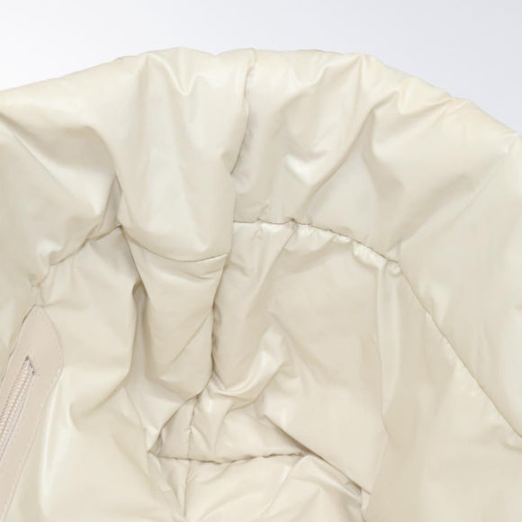 CHANEL Coco Cocoon PM Hand Bag Nylon White Multicolor Silver CC Auth bs25111