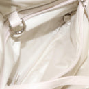 CHANEL Coco Cocoon PM Hand Bag Nylon White Multicolor Silver CC Auth bs25111-23