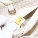 CHANEL Coco Cocoon PM Hand Bag Nylon White Multicolor Silver CC Auth bs25111-11