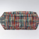 CHANEL Coco Cocoon PM Hand Bag Nylon White Multicolor Silver CC Auth bs25111-5