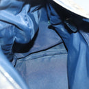 Christian Dior Trotter Canvas Boston Bag Navy Gold Auth bs25120-19