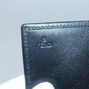 FENDI Zucchino Canvas Long Wallet Black Auth bs25132-17