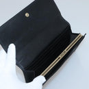 FENDI Zucchino Canvas Long Wallet Black Auth bs25132-9