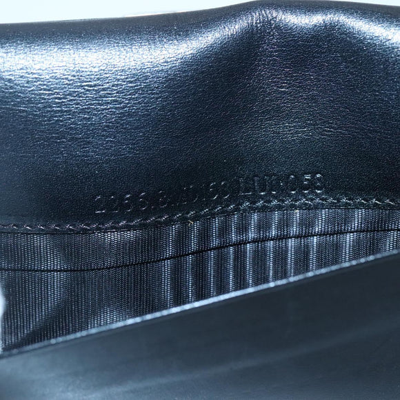 FENDI Zucchino Canvas Long Wallet Black Auth bs25132