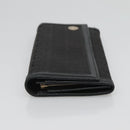 FENDI Zucchino Canvas Long Wallet Black Auth bs25132-3