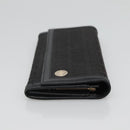 FENDI Zucchino Canvas Long Wallet Black Auth bs25132-4