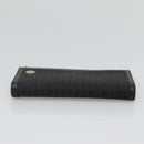 FENDI Zucchino Canvas Long Wallet Black Auth bs25132-5