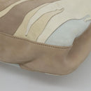 BOTTEGA VENETA Shoulder Bag Leather Beige Silver Auth bs25133-9