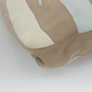 BOTTEGA VENETA Shoulder Bag Leather Beige Silver Auth bs25133-16