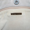 BOTTEGA VENETA Shoulder Bag Leather Beige Silver Auth bs25133-17