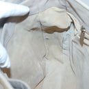 BOTTEGA VENETA Shoulder Bag Leather Beige Silver Auth bs25133-19