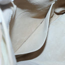 BOTTEGA VENETA Shoulder Bag Leather Beige Silver Auth bs25133-20