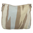 BOTTEGA VENETA Shoulder Bag Leather Beige Silver Auth bs25133-13