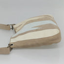 BOTTEGA VENETA Shoulder Bag Leather Beige Silver Auth bs25133-4