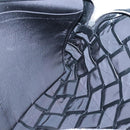 BOTTEGA VENETA Maxi INTRECCIATO Clutch Bag Leather Black Silver Auth bs25134-17