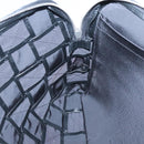 BOTTEGA VENETA Maxi INTRECCIATO Clutch Bag Leather Black Silver Auth bs25134-11