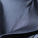 BOTTEGA VENETA Maxi INTRECCIATO Clutch Bag Leather Black Silver Auth bs25134-12