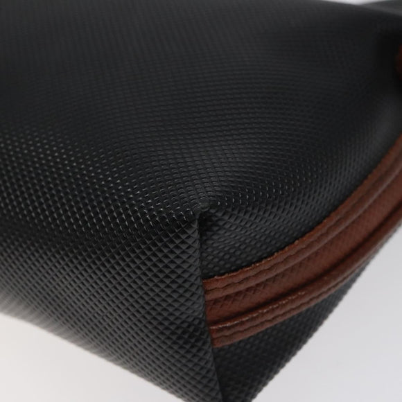 BOTTEGA VENETA Shoulder Bag PVC Black Brown gold Auth bs25135