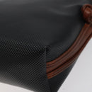 BOTTEGA VENETA Shoulder Bag PVC Black Brown gold Auth bs25135-15