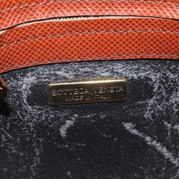 BOTTEGA VENETA Shoulder Bag PVC Black Brown gold Auth bs25135