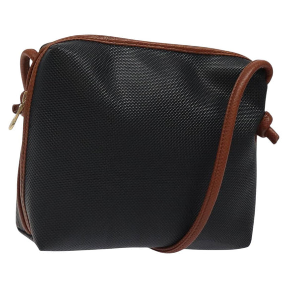 BOTTEGA VENETA Shoulder Bag PVC Black Brown gold Auth bs25135