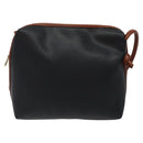 BOTTEGA VENETA Shoulder Bag PVC Black Brown gold Auth bs25135-13