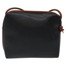 BOTTEGA VENETA Shoulder Bag PVC Black Brown gold Auth bs25135-2