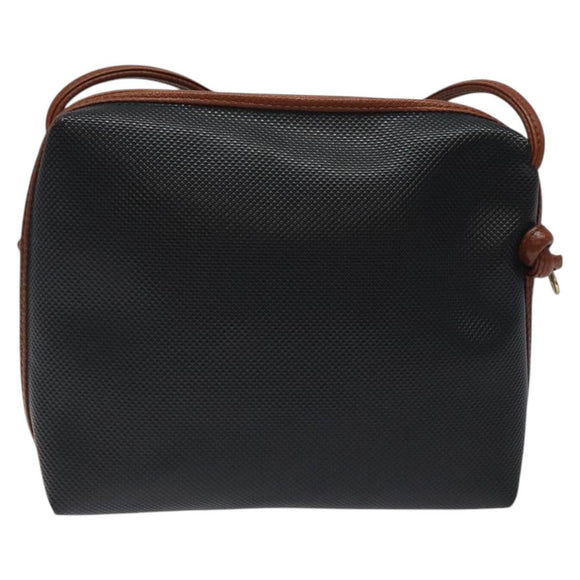 BOTTEGA VENETA Shoulder Bag PVC Black Brown gold Auth bs25135