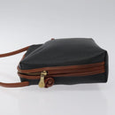 BOTTEGA VENETA Shoulder Bag PVC Black Brown gold Auth bs25135-4