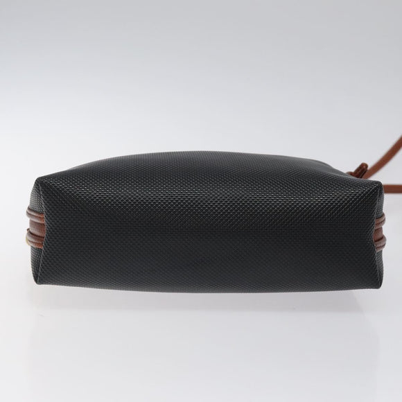 BOTTEGA VENETA Shoulder Bag PVC Black Brown gold Auth bs25135