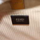 FENDI Hand Bag Leather 2way Yellow Silver Auth bs25136-19