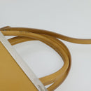 FENDI Hand Bag Leather 2way Yellow Silver Auth bs25136-8