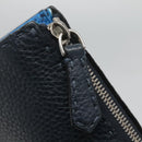 FENDI Celeria Clutch Bag Leather Black Auth bs25137-8