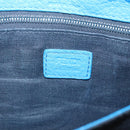 FENDI Celeria Clutch Bag Leather Black Auth bs25137-17