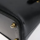 FENDI Hand Bag Leather Black Gold Auth bs25138-15