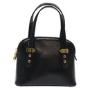 FENDI Hand Bag Leather Black Gold Auth bs25138-13