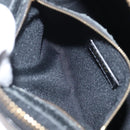 FENDI Hand Bag Leather Black Gold Auth bs25138-21