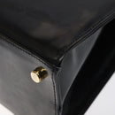 Salvatore Ferragamo Shoulder Bag Enamel Black Gold Auth bs25142-15