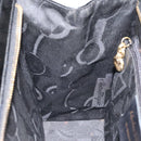 Salvatore Ferragamo Shoulder Bag Enamel Black Gold Auth bs25142-19