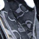 Salvatore Ferragamo Shoulder Bag Enamel Black Gold Auth bs25142-20