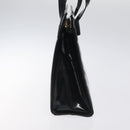 Salvatore Ferragamo Shoulder Bag Enamel Black Gold Auth bs25142-4