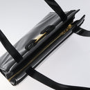 Salvatore Ferragamo Shoulder Bag Enamel Black Gold Auth bs25142-6