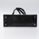 Salvatore Ferragamo Shoulder Bag Enamel Black Gold Auth bs25142-5