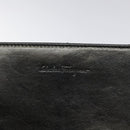 Salvatore Ferragamo Shoulder Bag Leather Black Silver Auth bs25143-18