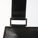 Salvatore Ferragamo Shoulder Bag Leather Black Silver Auth bs25143-10