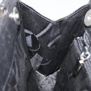 Salvatore Ferragamo Shoulder Bag Leather Black Silver Auth bs25143-20