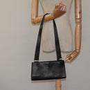 Salvatore Ferragamo Shoulder Bag Leather Black Silver Auth bs25143-22