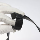 Salvatore Ferragamo Shoulder Bag Leather Black Silver Auth bs25143-9