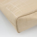 Salvatore Ferragamo Shoulder Bag Canvas Beige Silver Auth bs25144-15