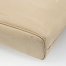 Salvatore Ferragamo Shoulder Bag Canvas Beige Silver Auth bs25144-9